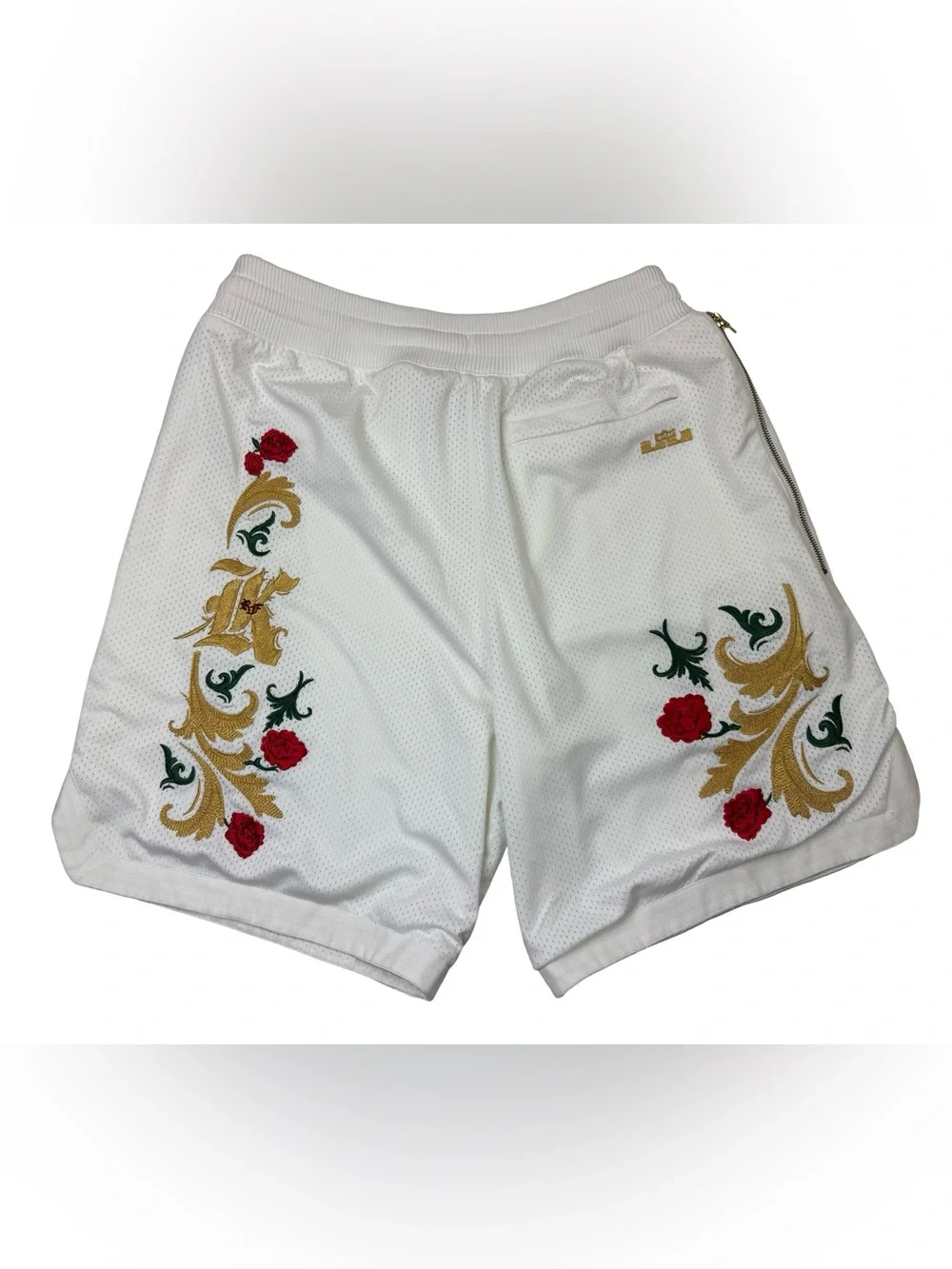 Nike LeBron x Kith White Shorts Men’s Size XL Basketball Rare Embroidered Clean - Picture 2 of 10